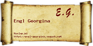 Engl Georgina névjegykártya