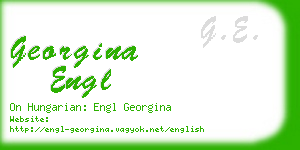 georgina engl business card